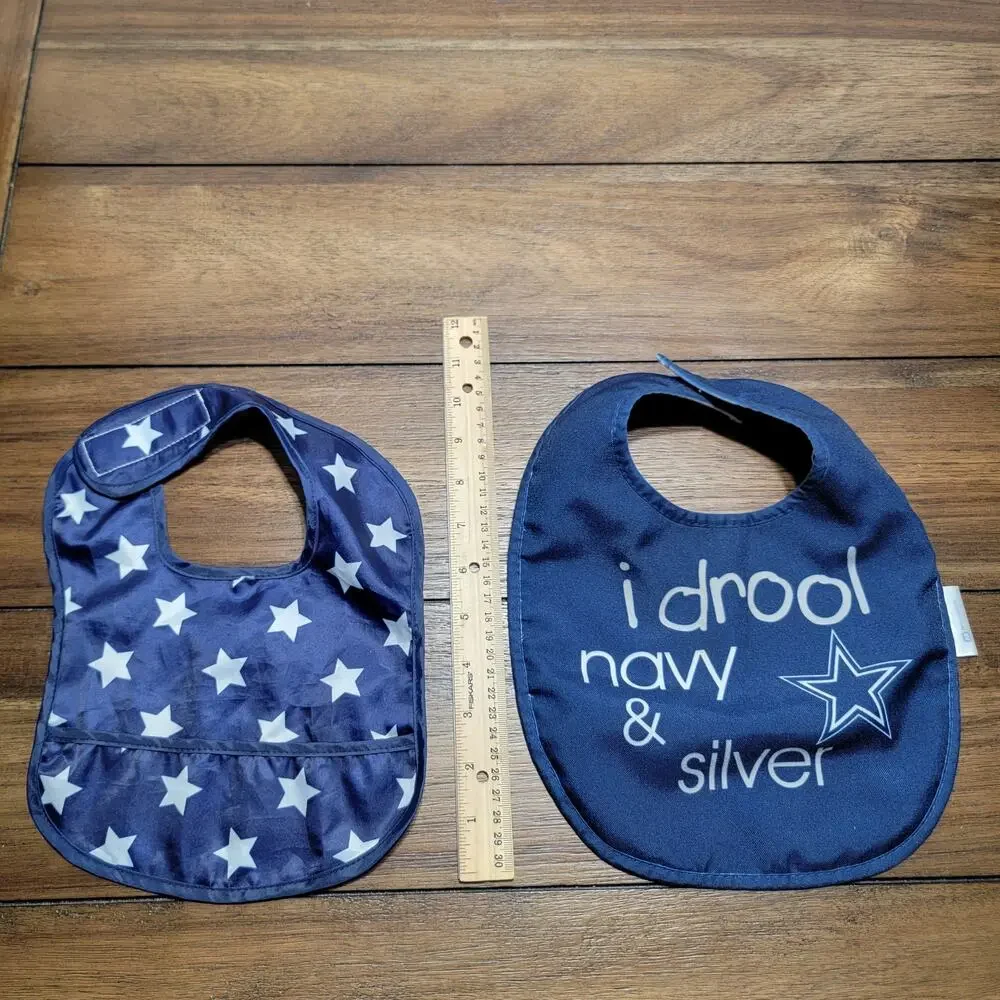 2 Piece Dallas Cowboys Infant Bibs 